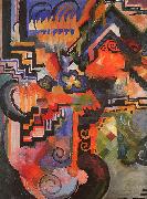August Macke Colored Composition painting